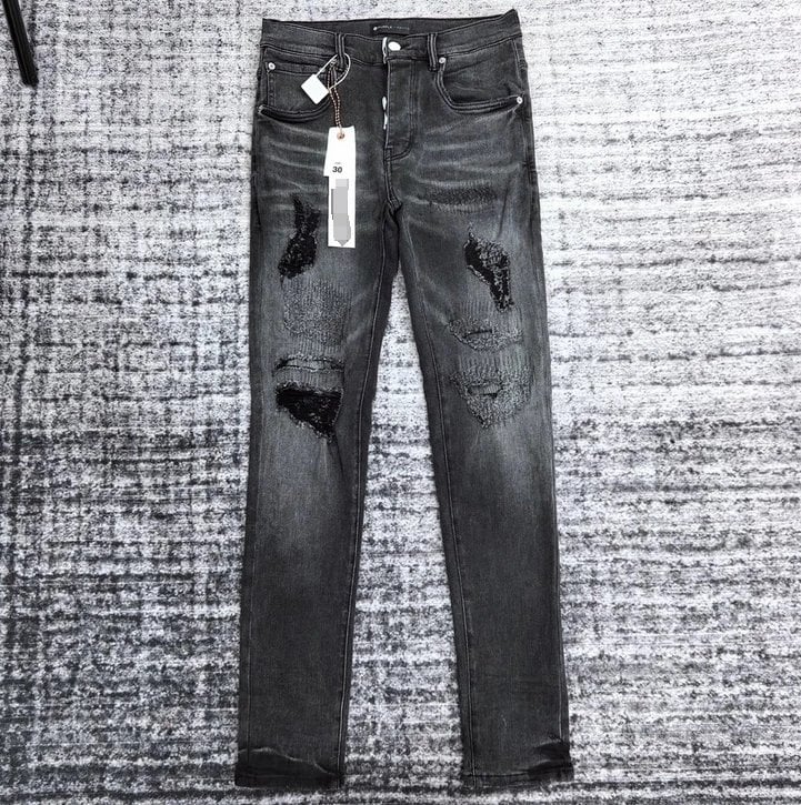 Purple Brand Black Distressed Jeans Size 36