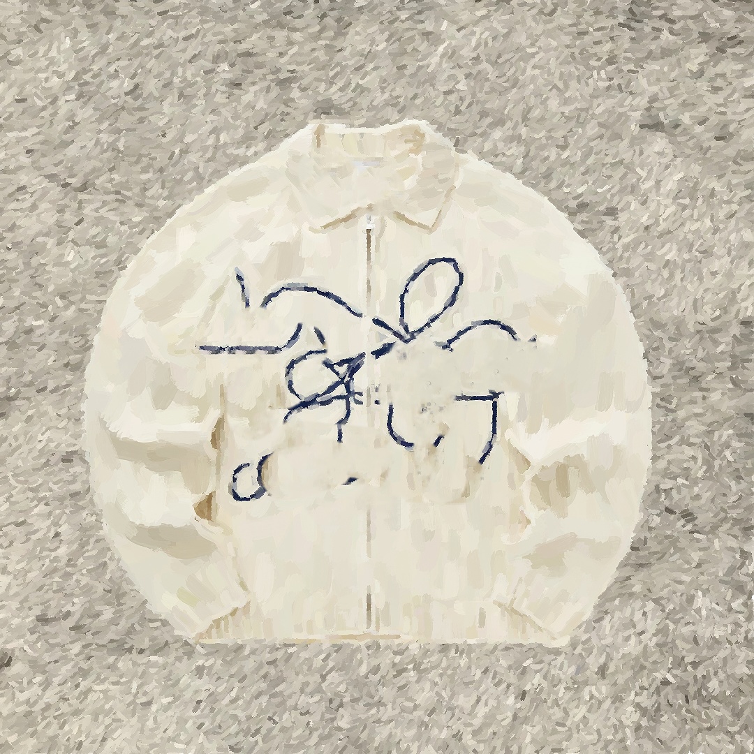 Arte Cream Knit Zip-Up Sweater