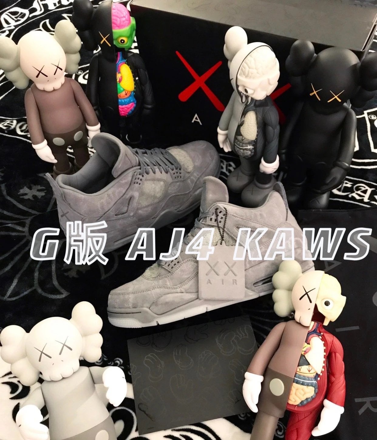 Nike Air Jordan 4 Kaws Black