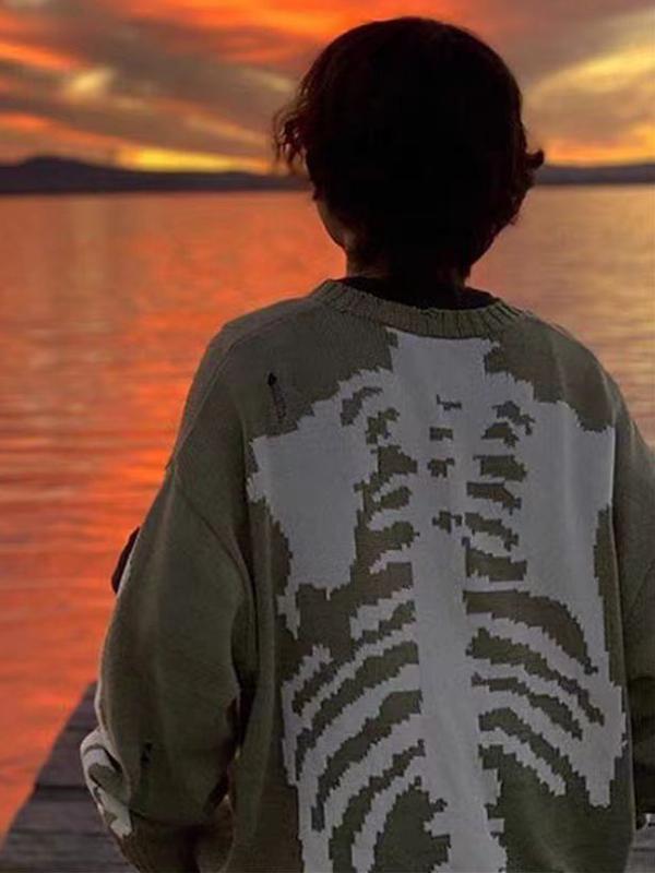 KAPITAL Skeleton Knit Sweater