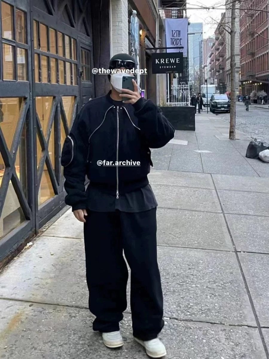 FROM THE STREET Black Cotton Pants