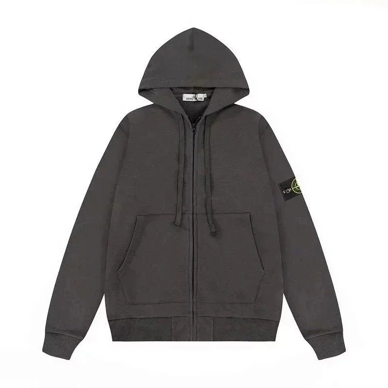 Stone Island Black Zip Hoodie