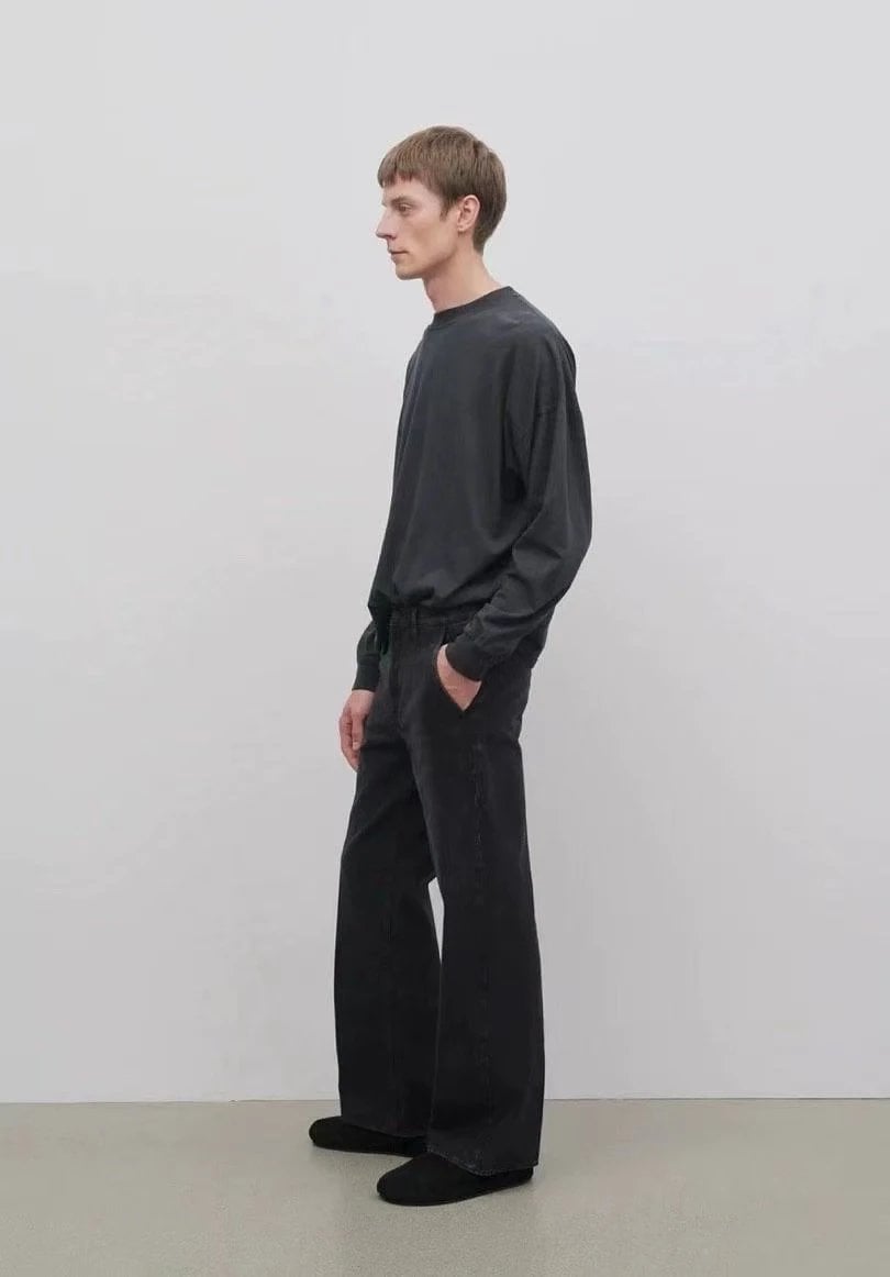The Row Black Wide Leg Pants