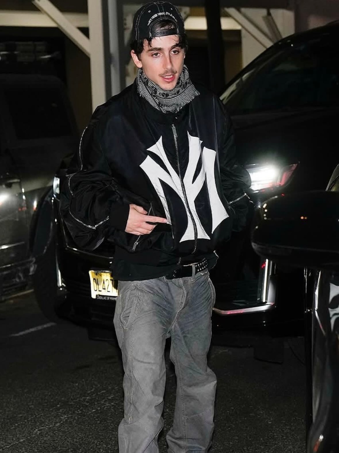 MOWALOLA Black Bomber Jacket