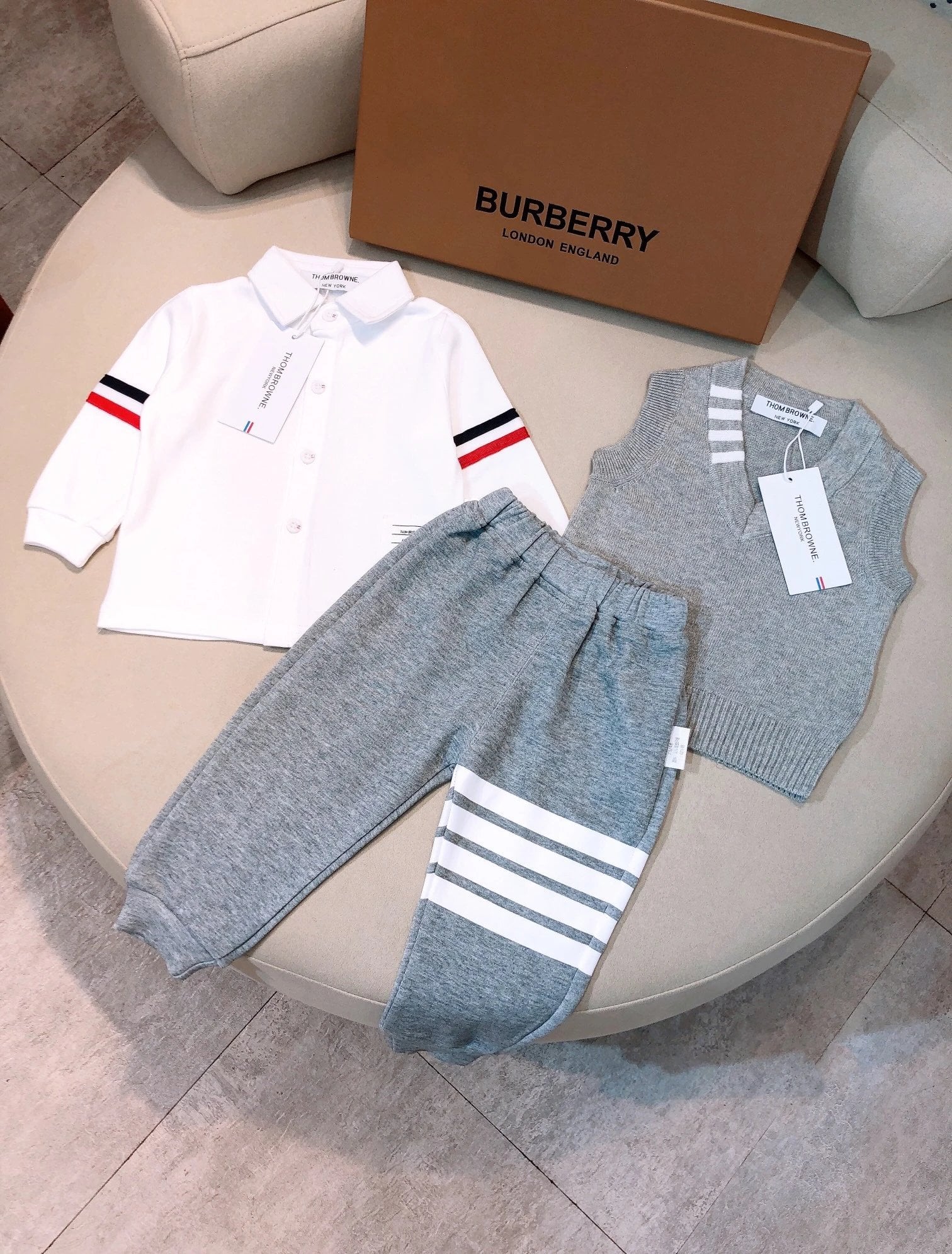 Thom Browne New York Baby Romper