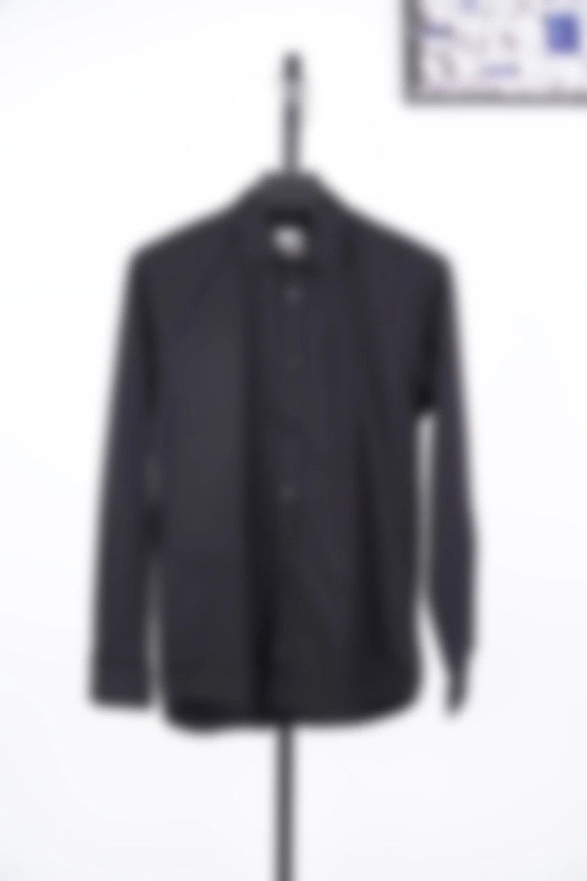 Burberry Black Embroidered TB Monogram Shirt