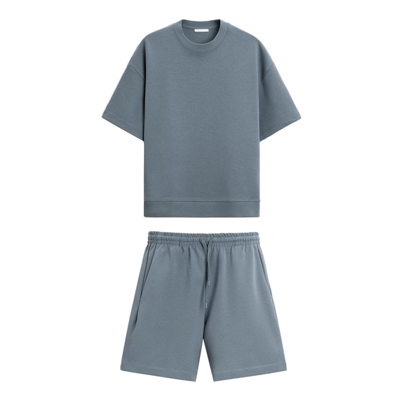 ZARA Grey Shorts and T-shirt Set