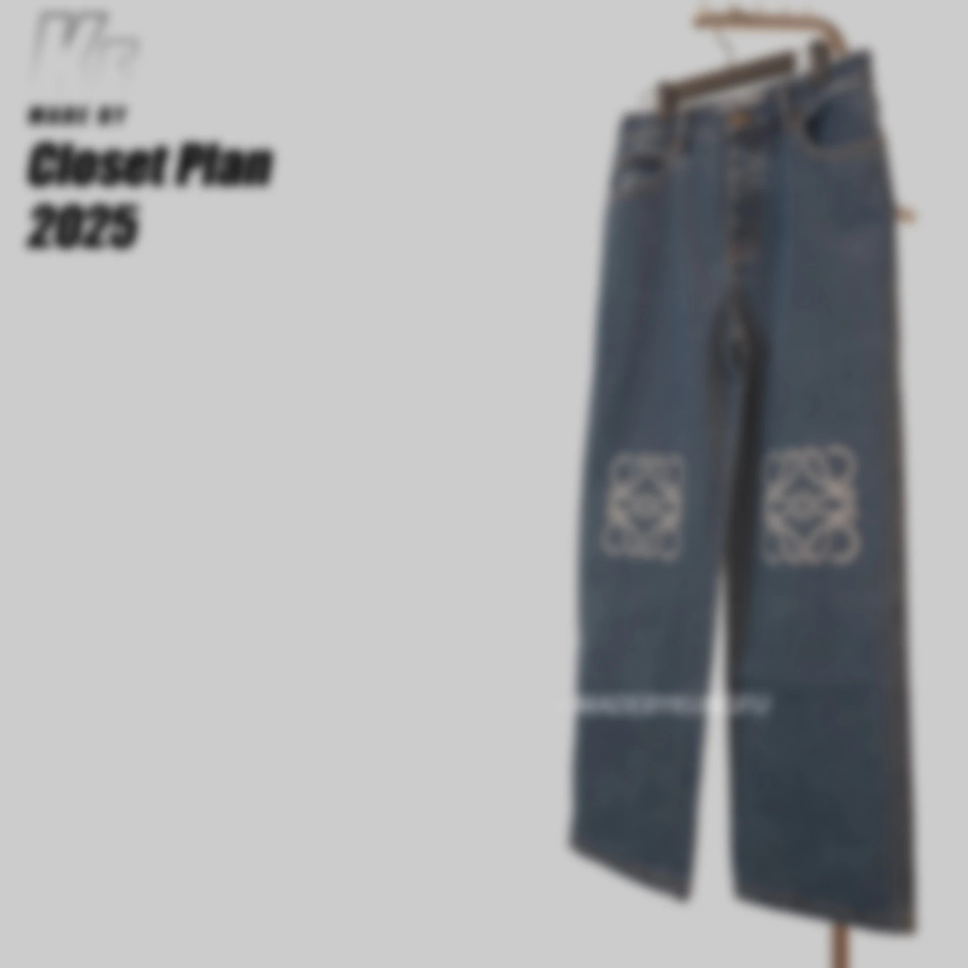 Loewe Anagram Logo Jeans