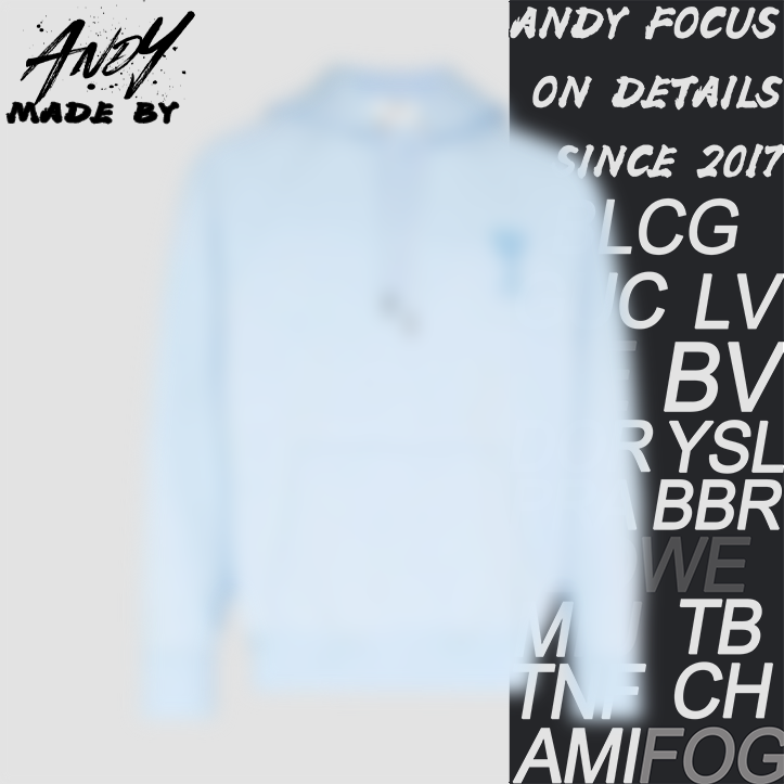 Ami Paris Hoodie Light Blue