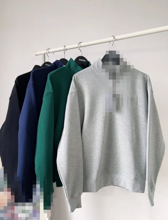 Lacoste Classic Fit Quarter Zip Sweater Grey