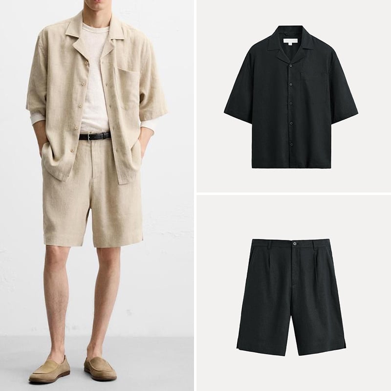 Zara Linen Blend Shorts