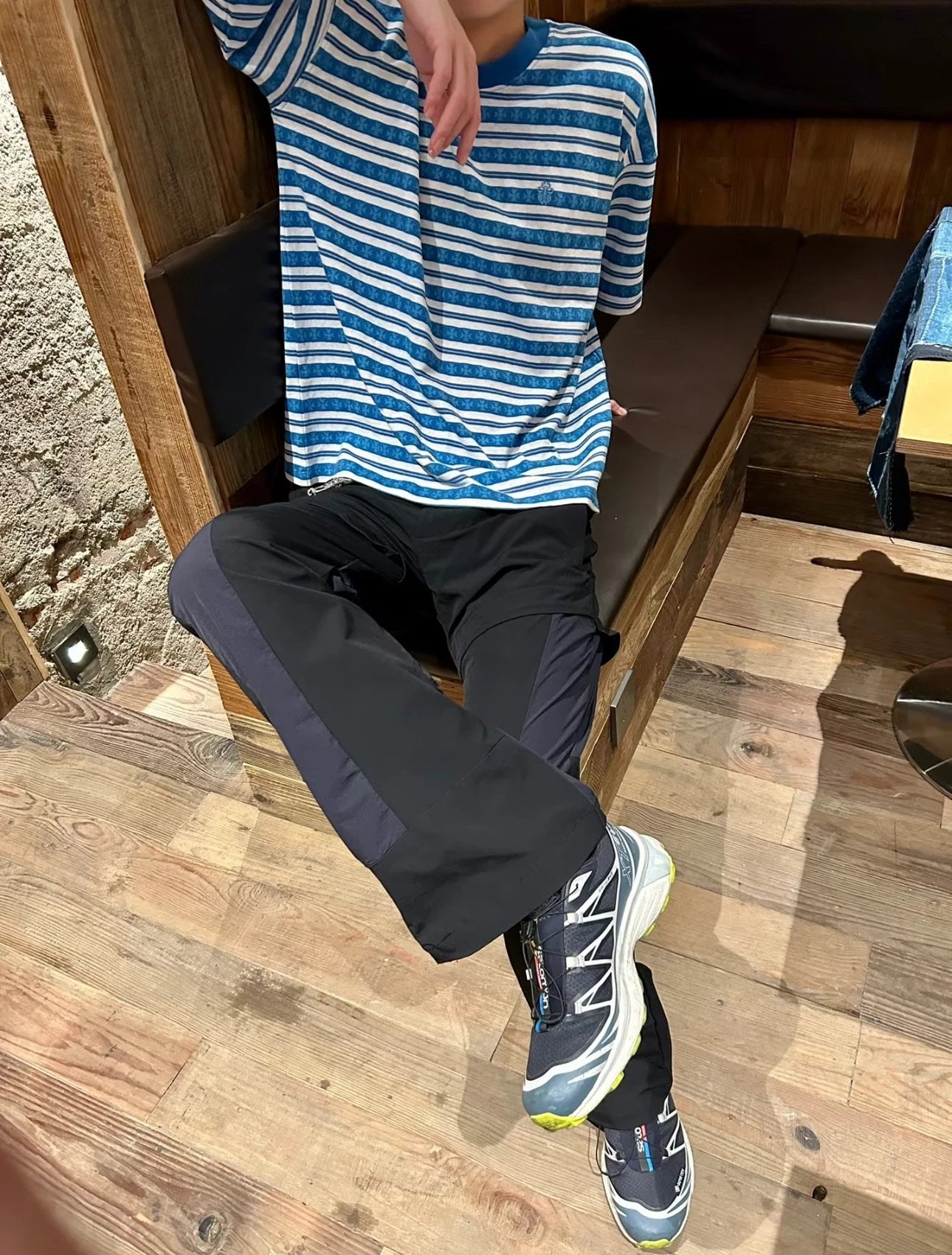 Chrome Hearts Blue Striped T-Shirt
