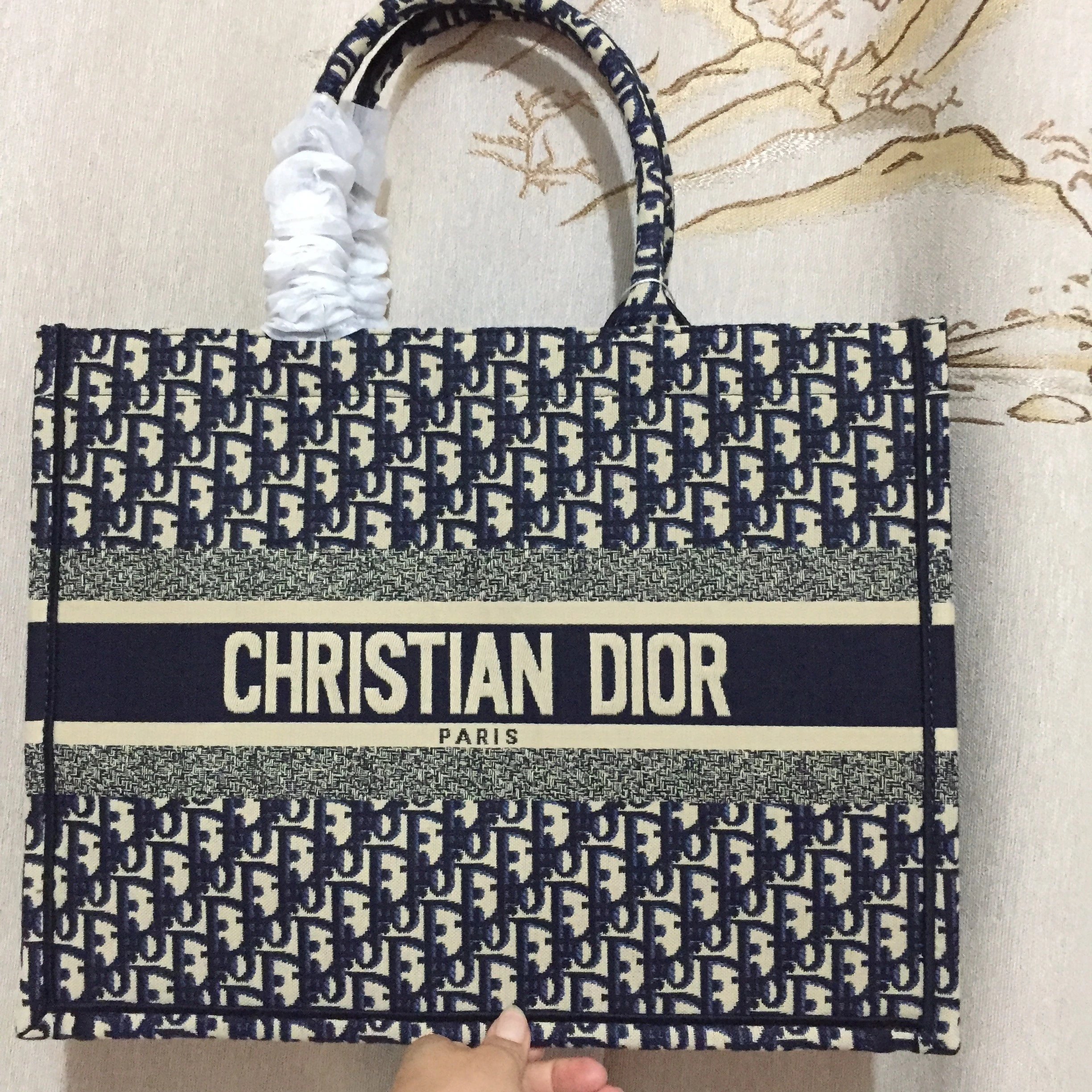 Christian Dior Book Tote Navy
