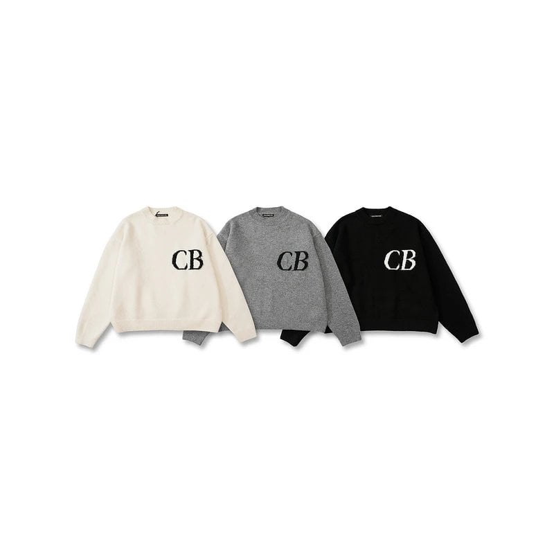 Cole Buxton Black Sweater with CB Logo