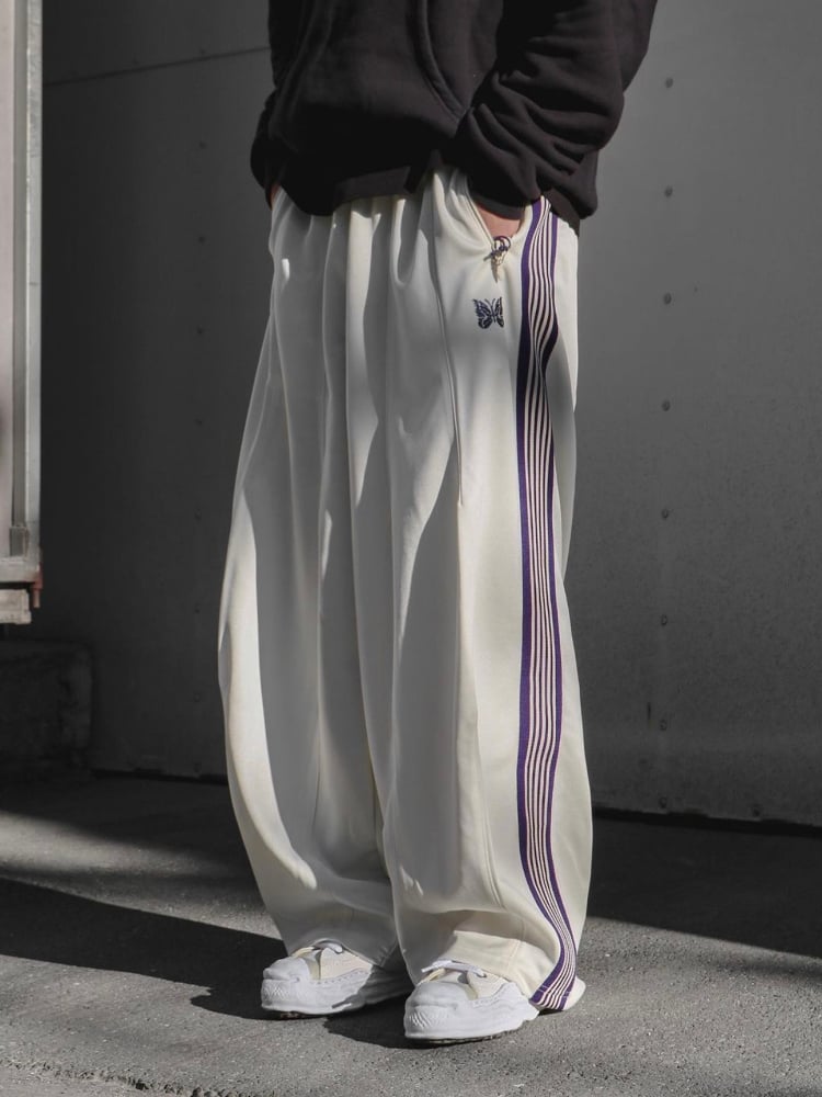 Needles Butterfly Logo Grey Track Pants