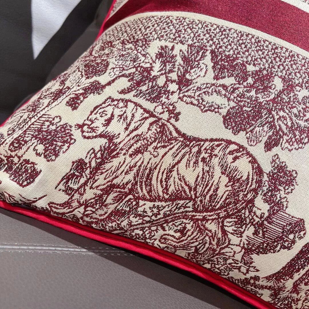 Christian Dior Tiger Print Cushion