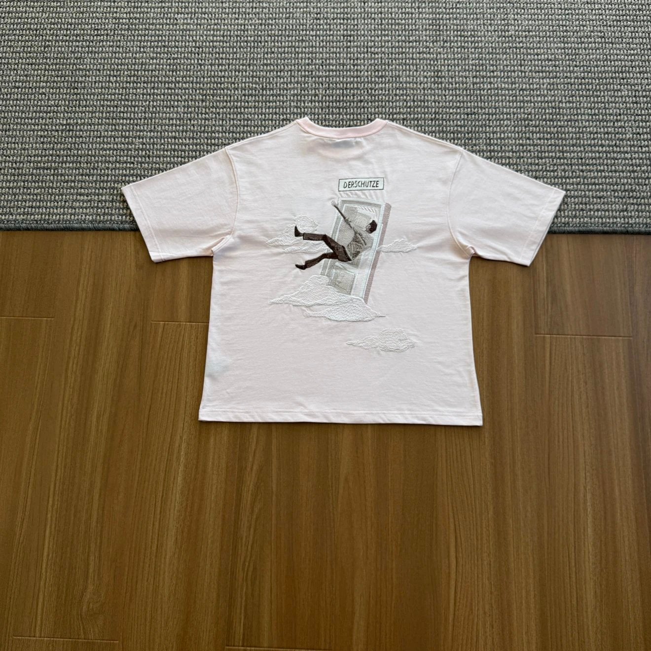 derschutze Pink Embroidered T-Shirt