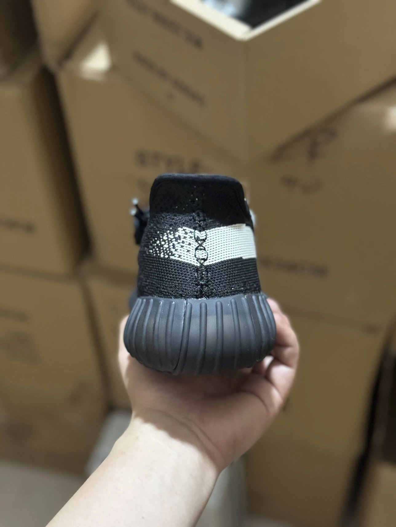 Adidas Yeezy Boost 350 V2 Core Black White Sneakers