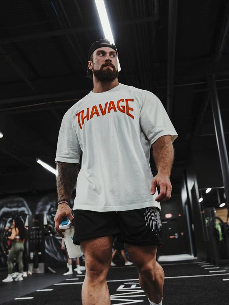 THAVAGE Black Never Quitting T-Shirt