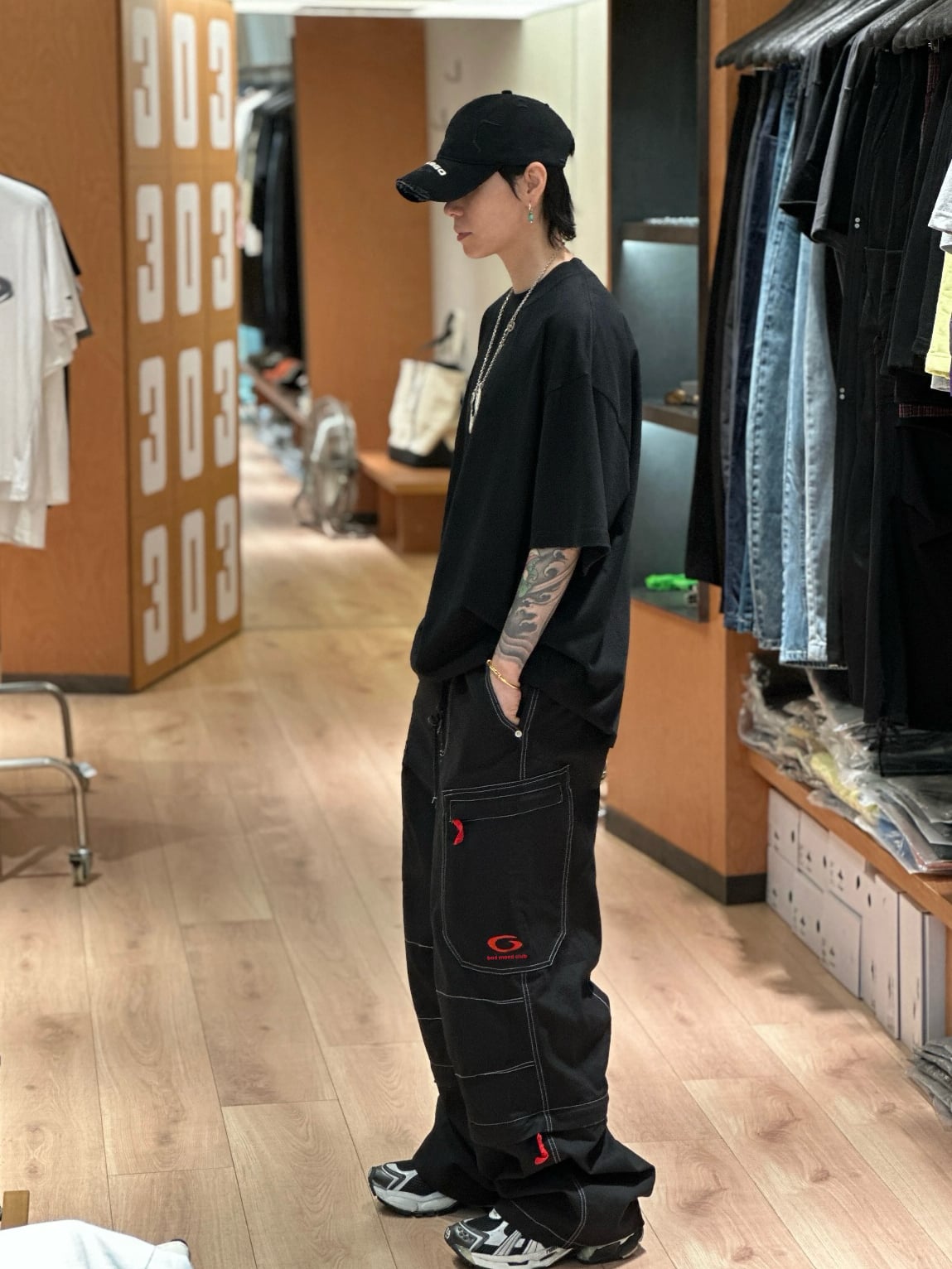 Balenciaga Black Zip-Off Cargo Pants
