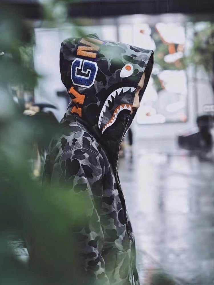 Bape Shark Camo Hoodie