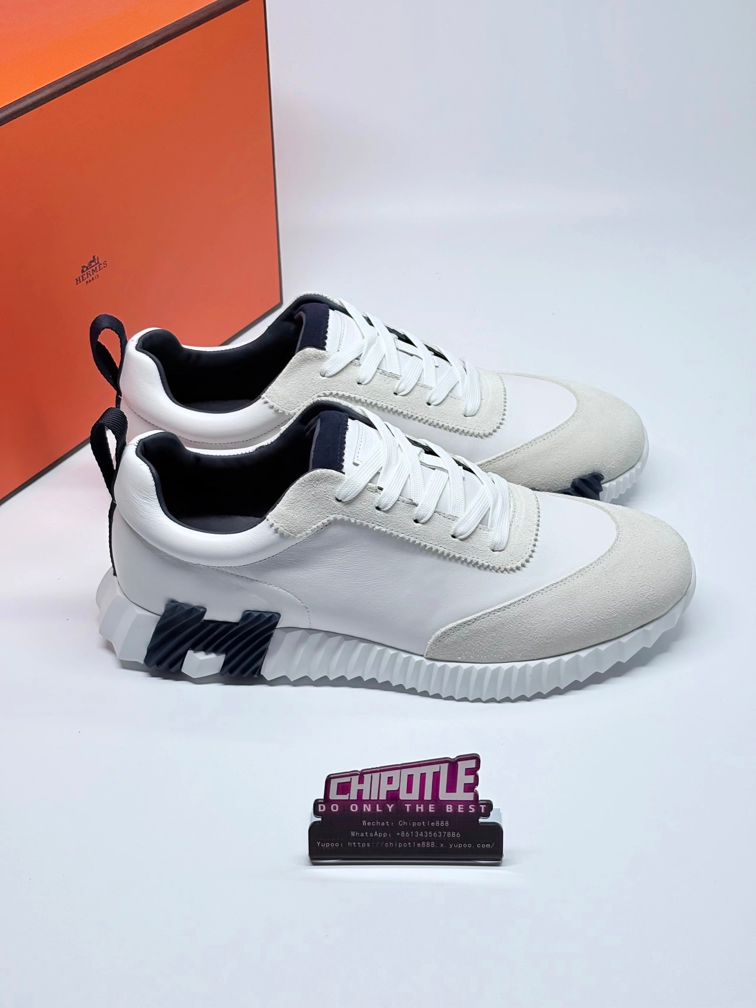 Hermes Sneaker Homme Bouncing White