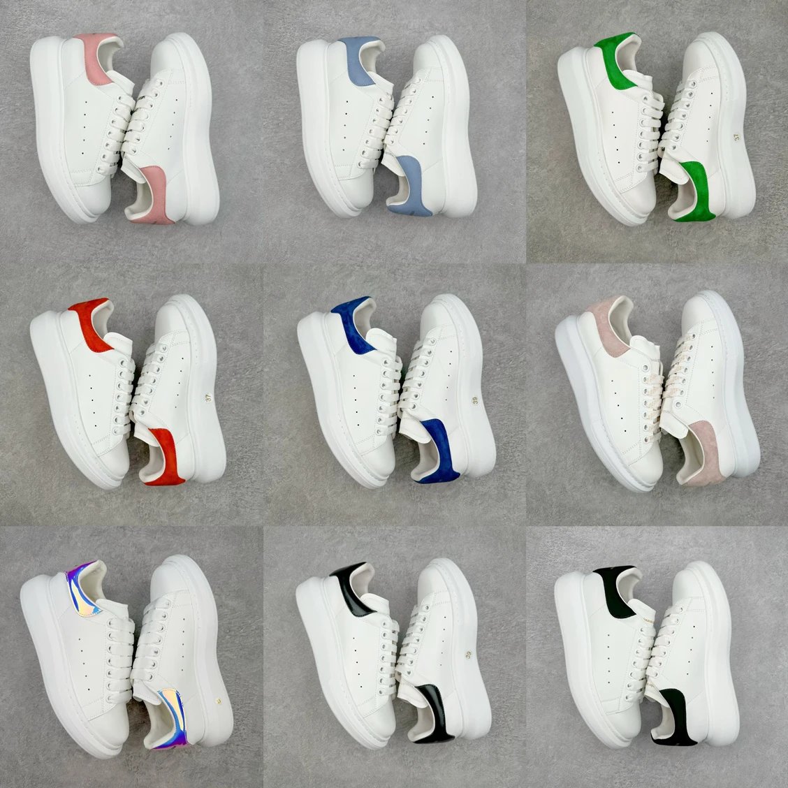 Alexander McQueen Oversized Sneaker White Iridescent