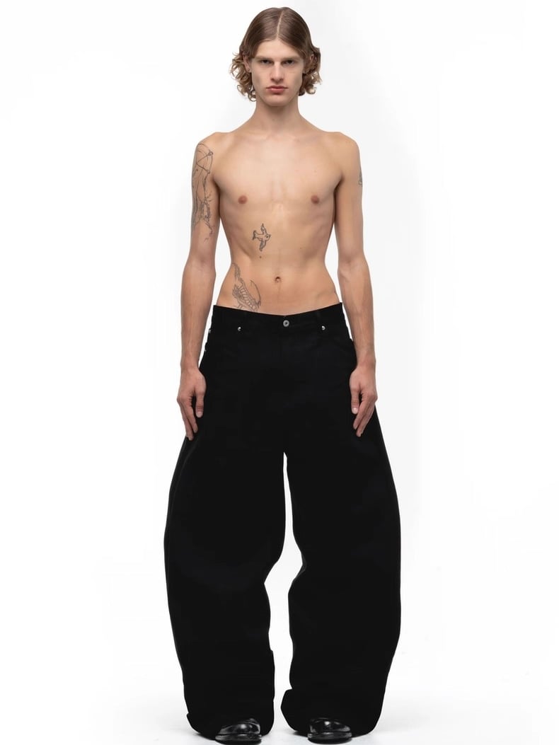 MDNT TRUTH STUDIOS Black Wide Leg Pants