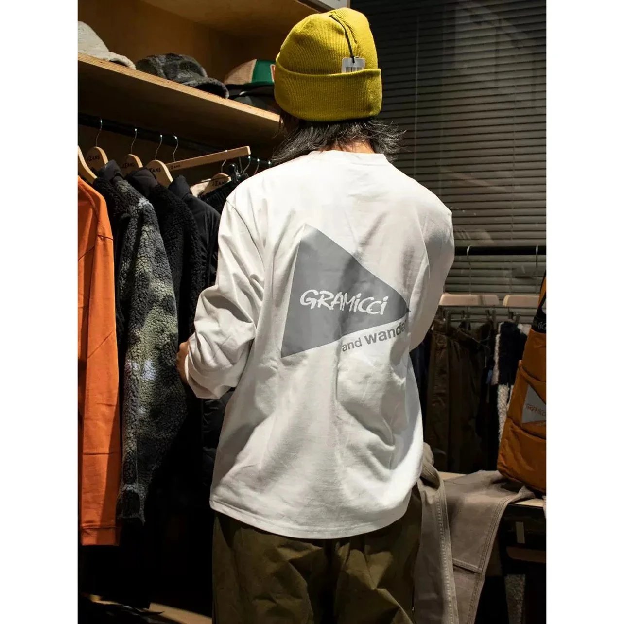 Gramicci x and wander Long Sleeve T-Shirt Black