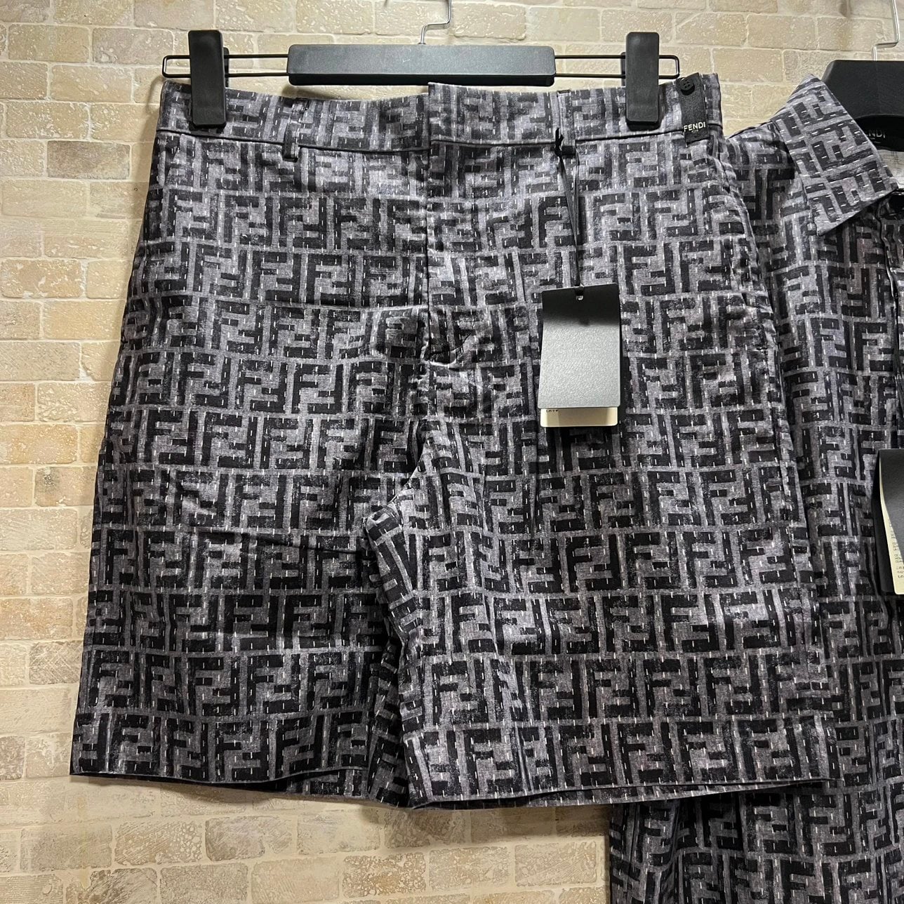 Fendi FF Jacquard Short Sleeve Shirt