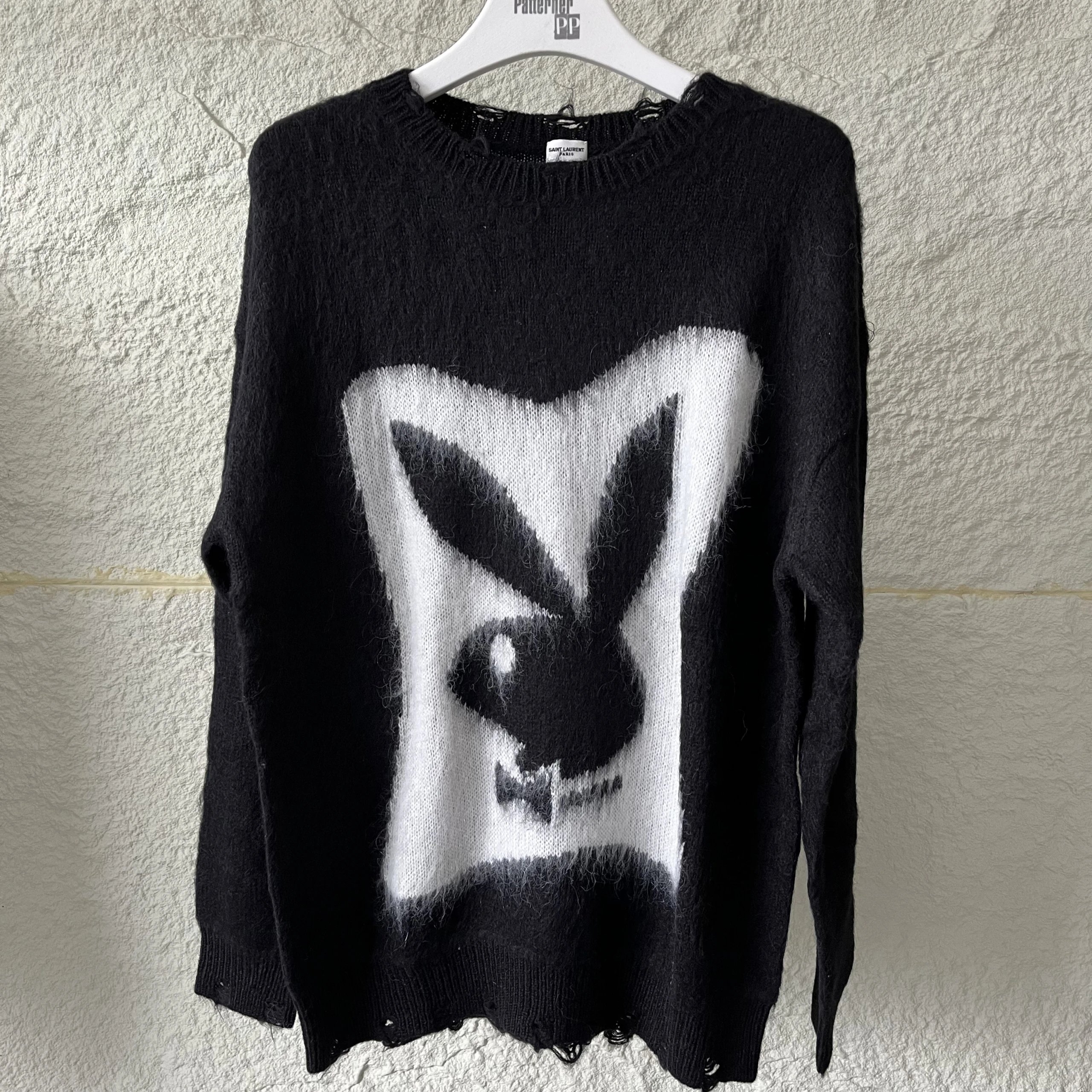Saint Laurent Playboy Bunny Sweater Black