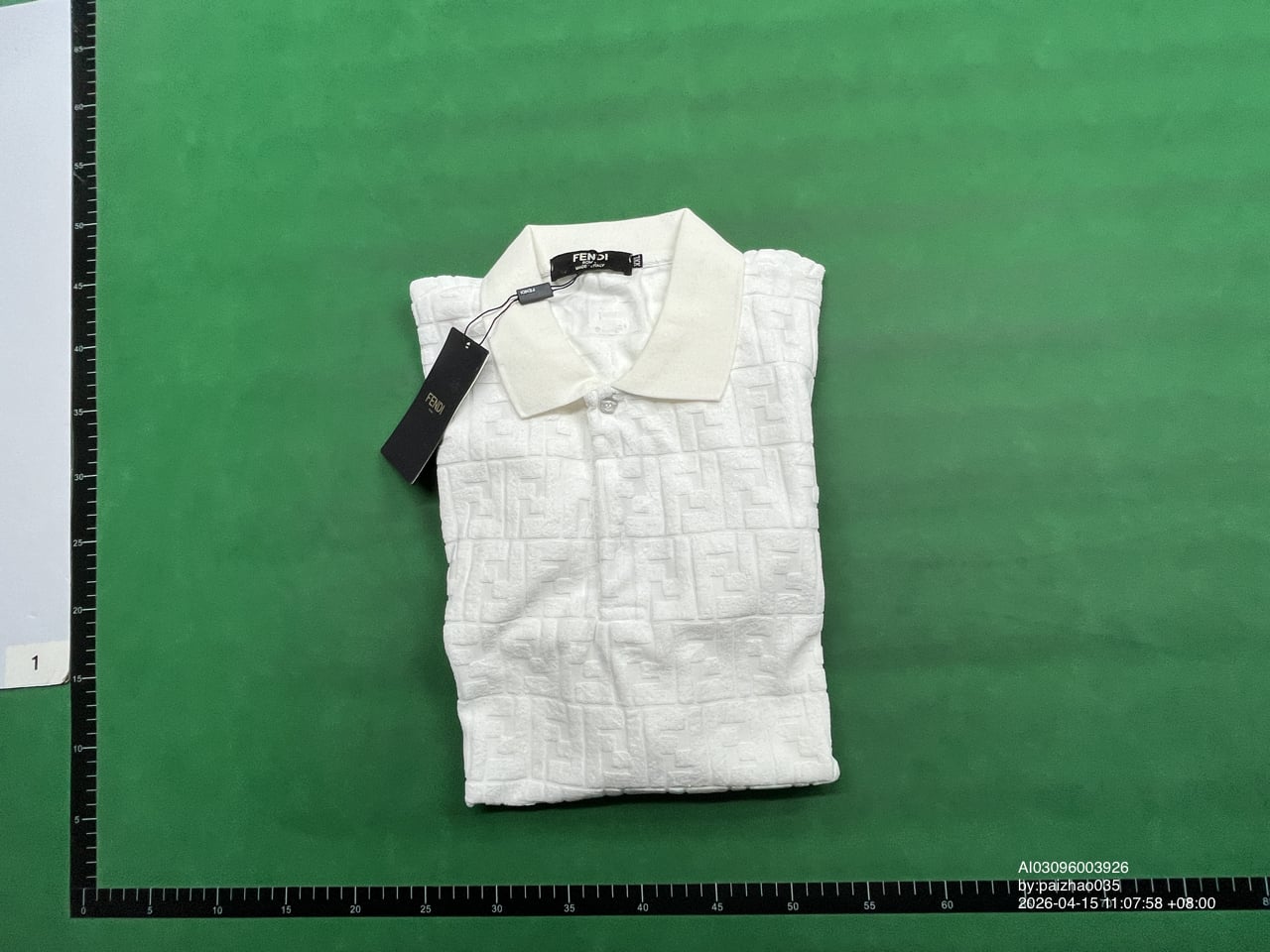 Textured Double-Sided Two-Tone Lapel Plush Short-Sleeve Set 55031430 QC