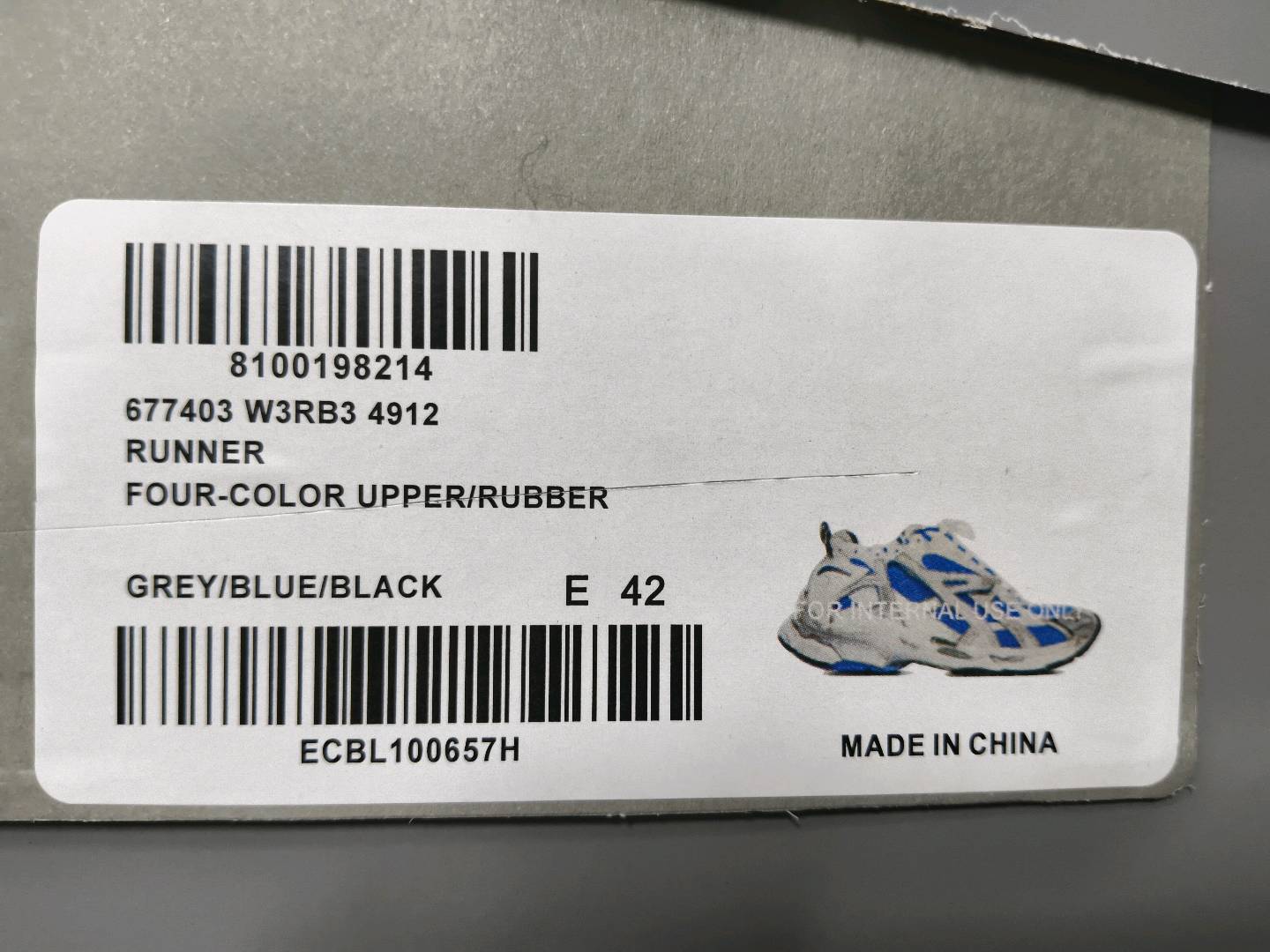 Balenciaga Runner Grey Blue Black QC
