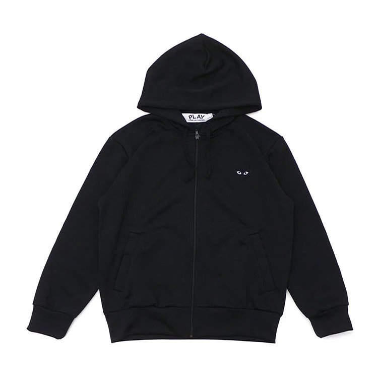 Comme des Garçons Play Black Zip Hoodie
