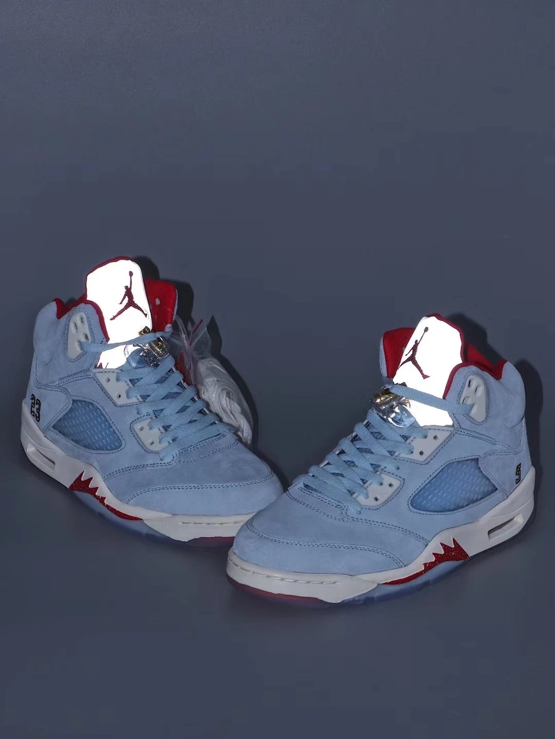 Jordan AJ5 Ice Blue PSG Limited Paris St. Germain Michigan Limited International Flight Pure Original