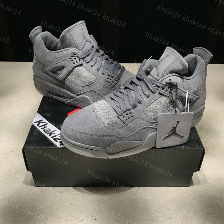 无极潮鞋Air Jordan 4 AJ4 Kaws XX 灰麂皮 联名 酷灰 930155-003