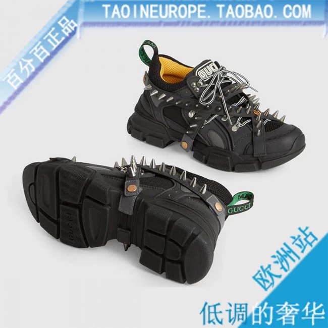欧洲代购 GUCCI 古驰 男鞋运动休闲鞋Flashtrek铆钉 576626 9Y070