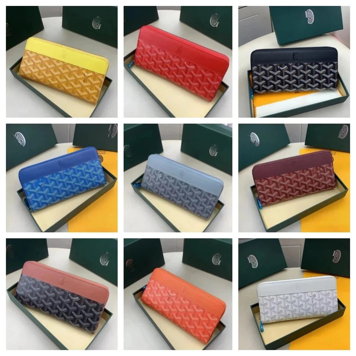 Goyard St Louis Zip Wallet