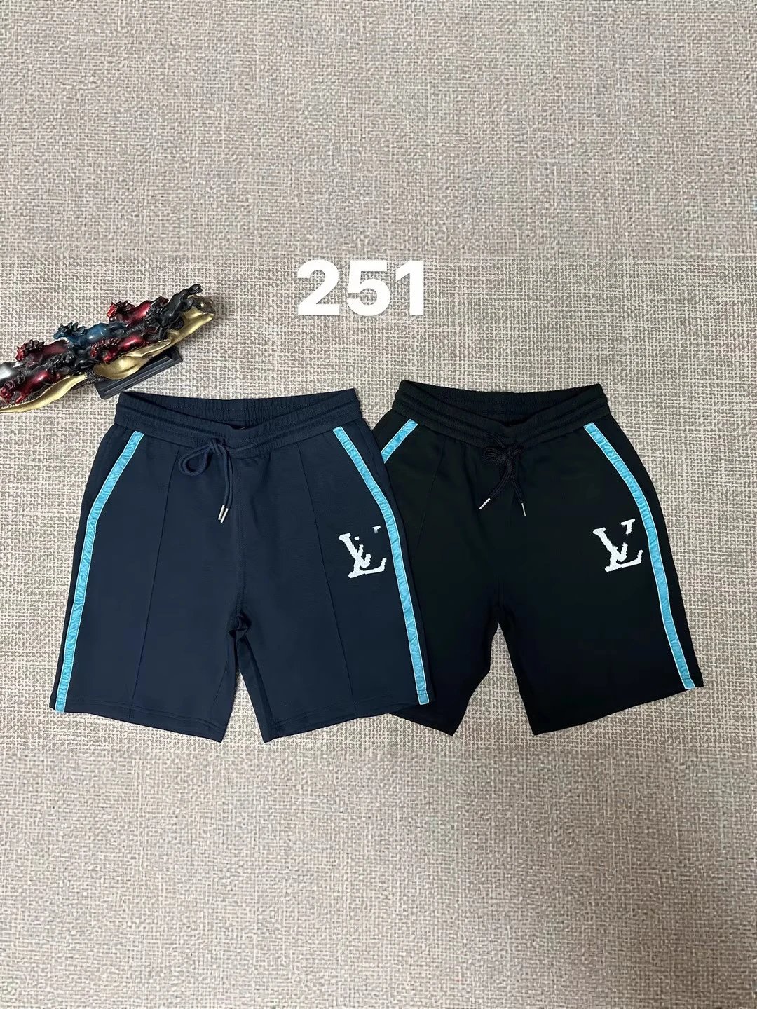 跨境高品质26ss夏季新款潮牌织带满印工艺宽松男女款潮流休闲短裤