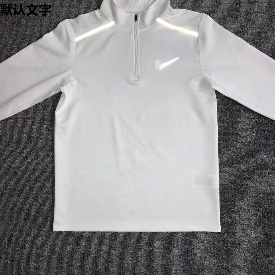 春季田径体育生男女速干训练服跑步健身运动弹力打底衣半拉链q1