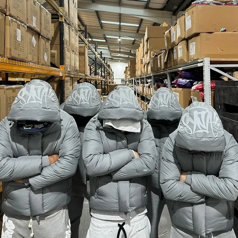 美式潮流冬季字母印花街头嘻哈风羽绒服