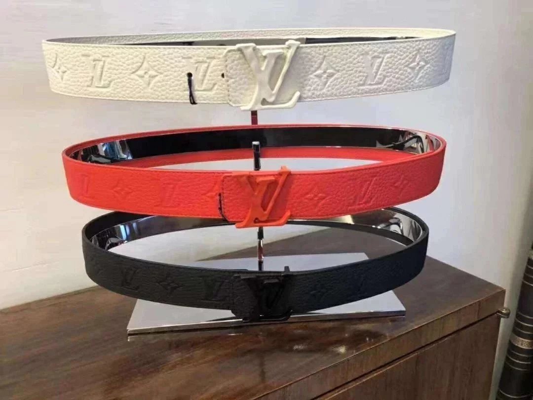 Louis Vuitton Belts White Black