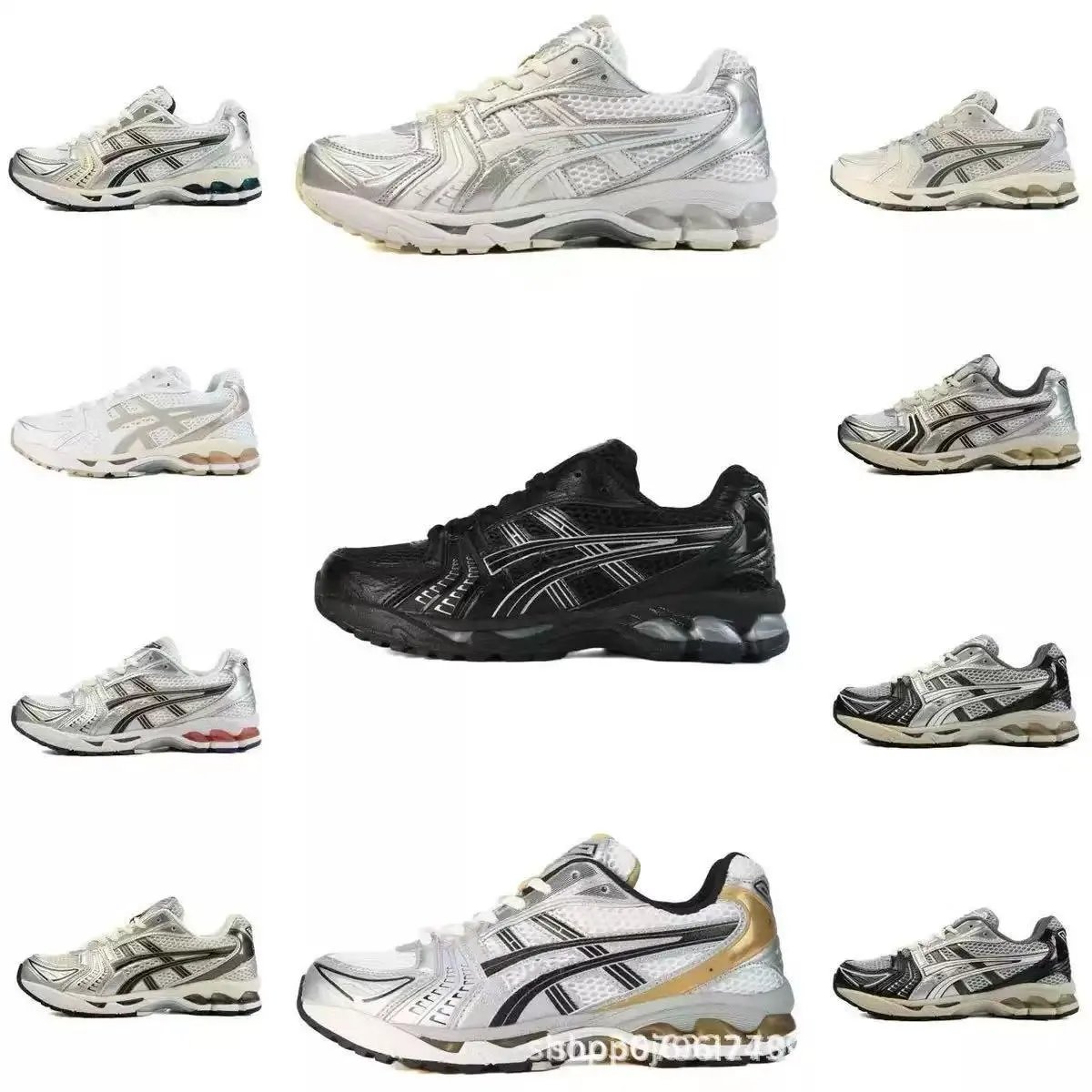 莆田鞋Gel-Kayano14亚瑟网布面百搭耐磨透气男女跑步鞋外贸36-47