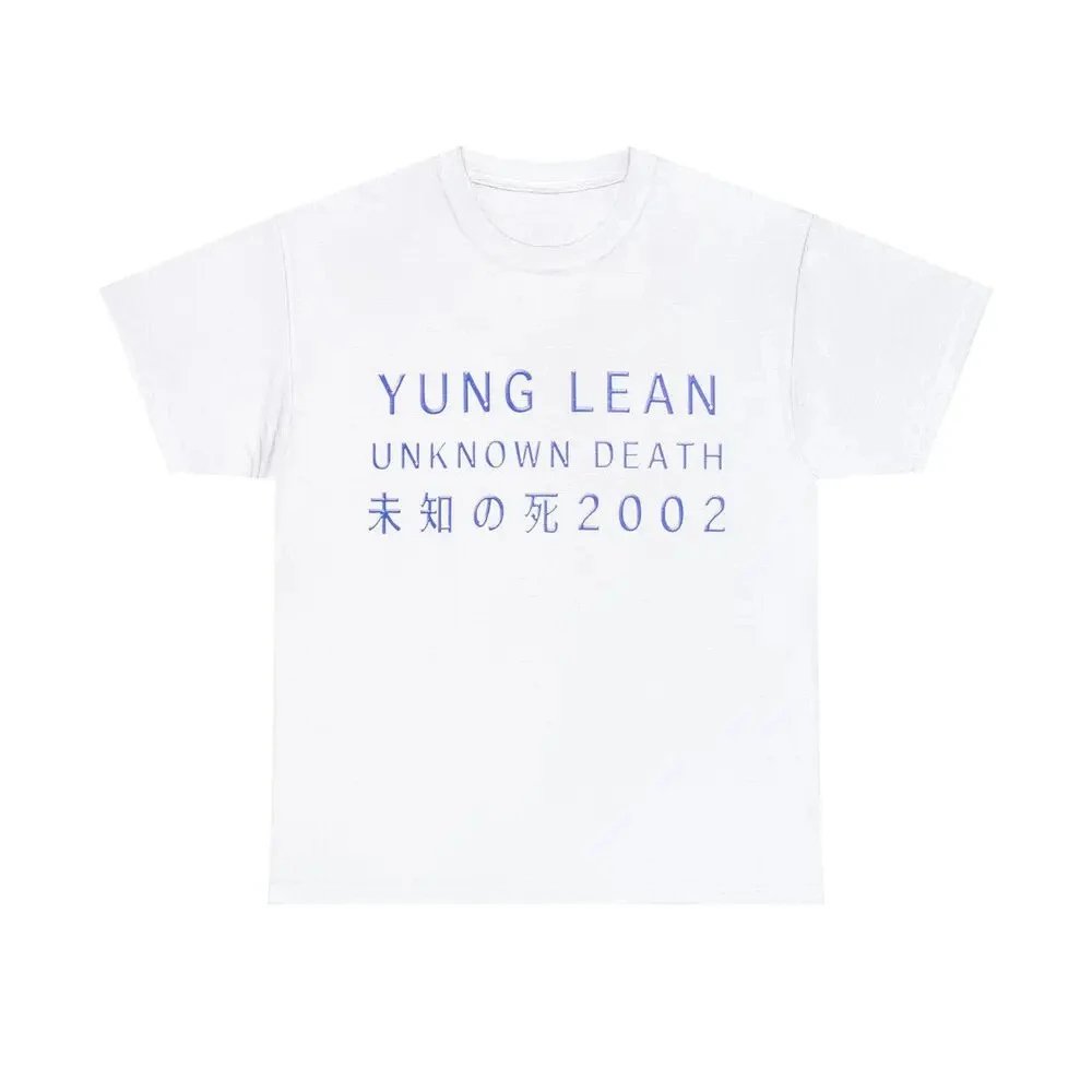 跨境Yung Lean Unknown Death 2002 Album Tour Merch T-Shirt