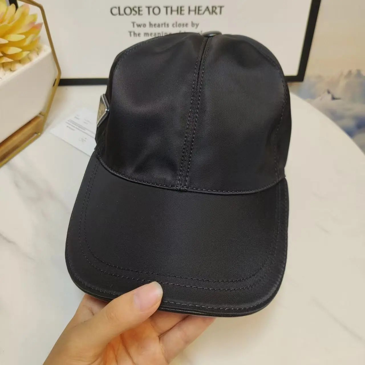 Prada Baseball Cap Black