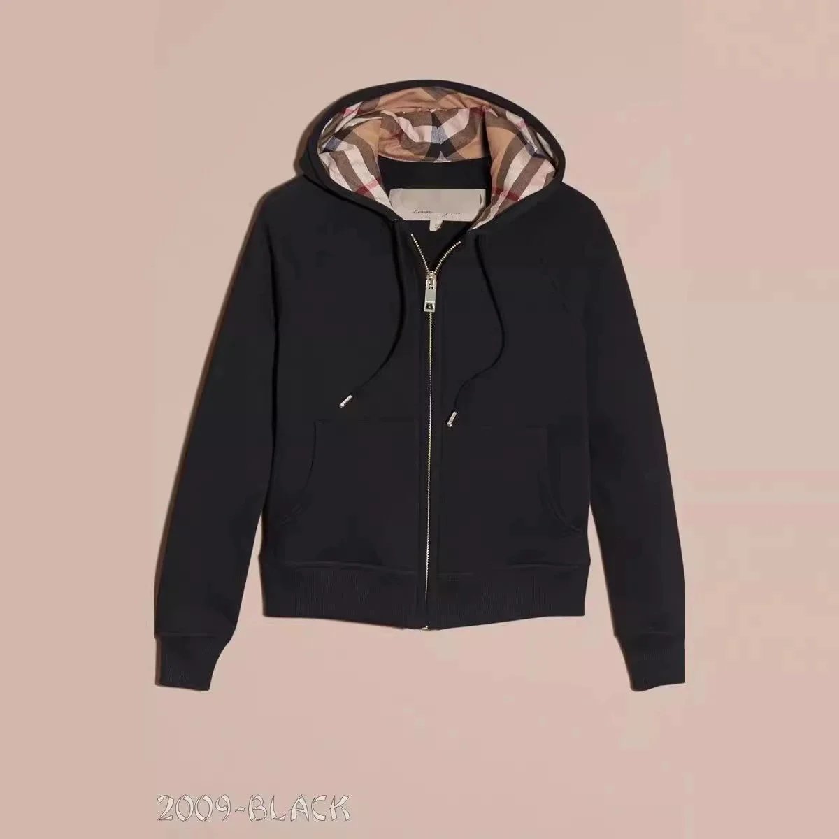Burberry Zip Hoodie Black