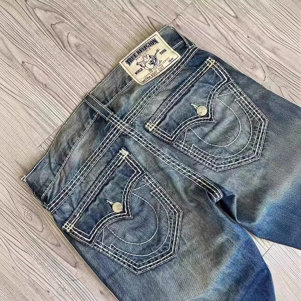 *Buddha Jeans White Rough Re** Straight Leg Casual Pants