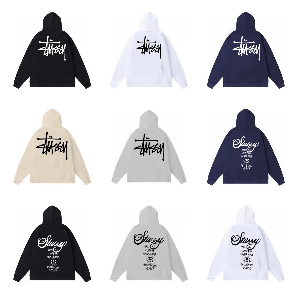 Stussy World Tour Hoodie White