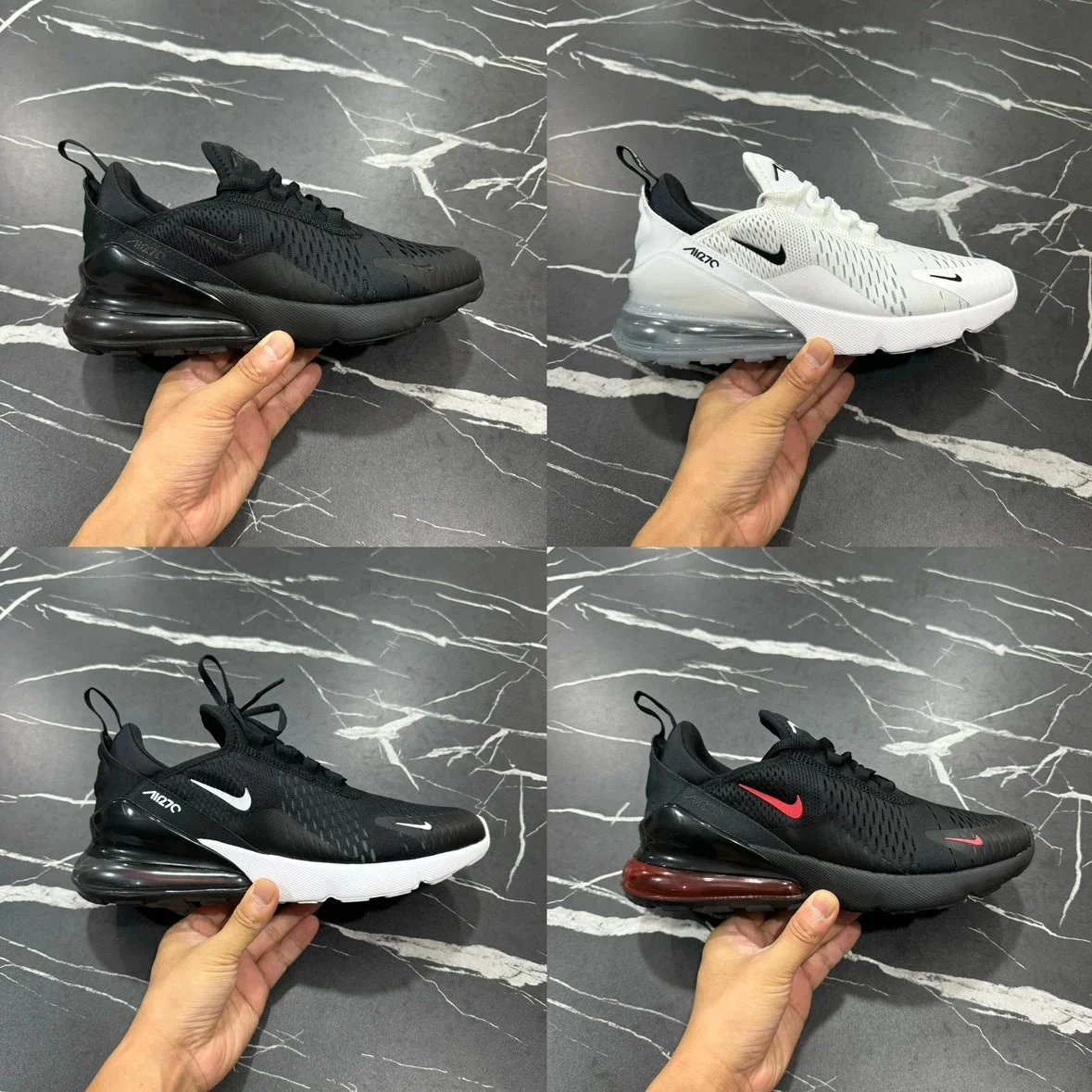 Nike Air Max 270 Black Red Sneakers