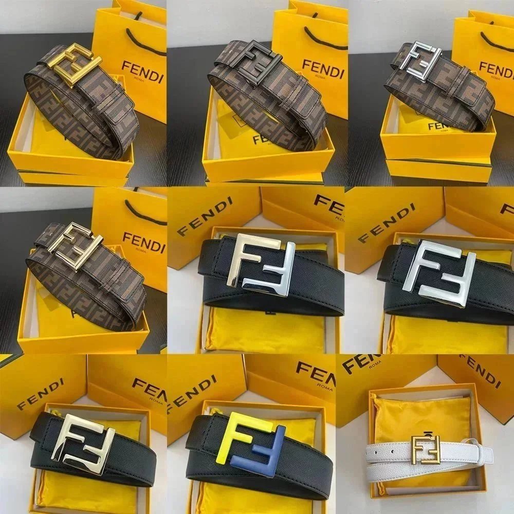 Fendi FF Belt Brown